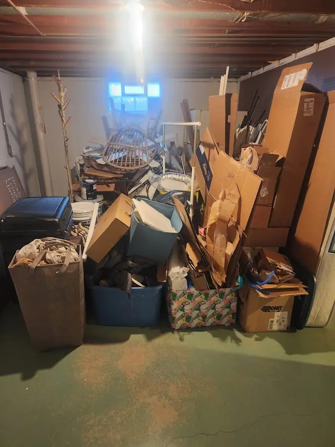 Roll-off dumpster container at job site for 20 Yard Dumpster Rental in Milton-Freewater